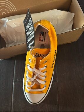 Converse Official Lakers Low Top Sneaker - Yellow with White Accents